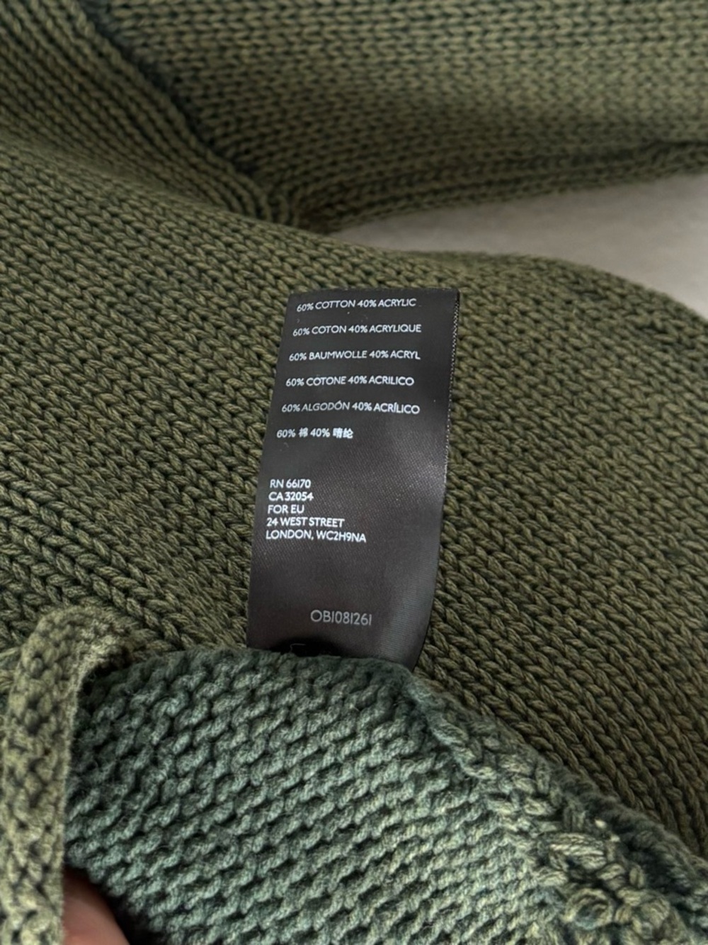 Urban Outfitters Leona Slouchy Pocket Jumper in Green - Picture 7 of 7
